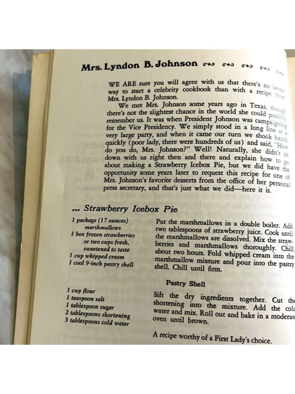 1967 The Sweet Taste of Success Collection of Celebrity Desserts